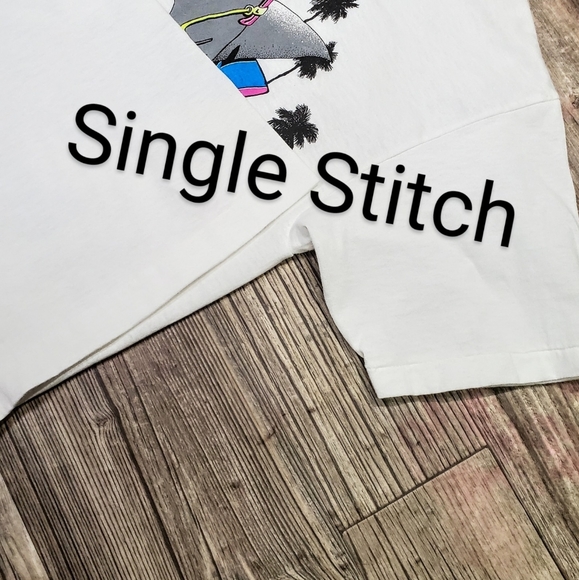 SSI Life's A Beach T-Shirt Vintage 90s Deadstock NWOT Med Shades Included - Picture 9 of 12